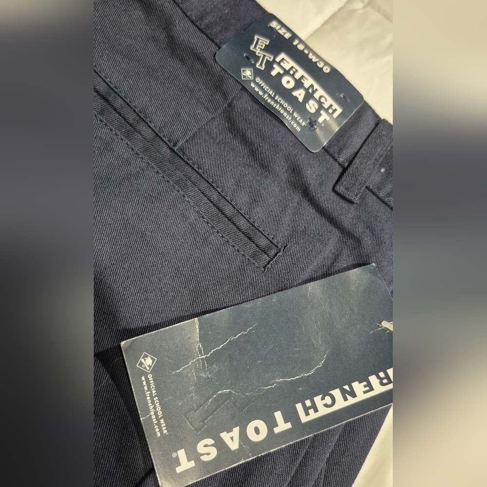 French Toast Navy Women's Pants - Picture 3 of 6